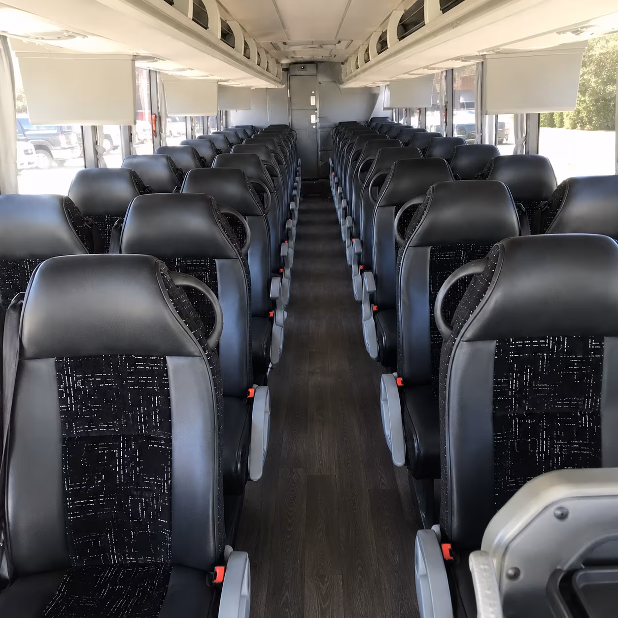 dublin charter bus rental interior