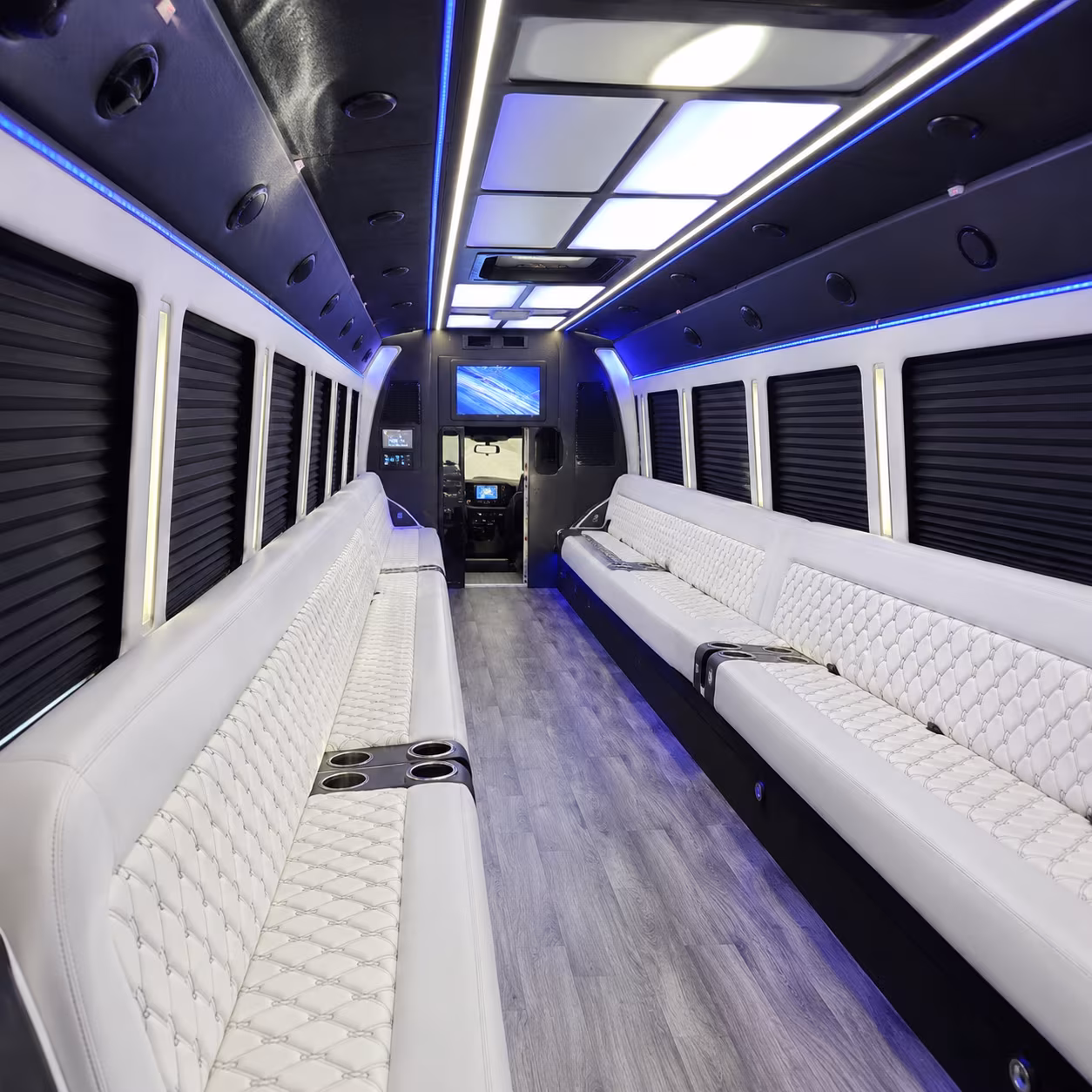 tracy party bus rentals inside