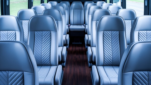 28 passenger minibus inside antioch