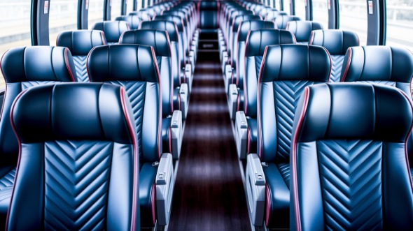 55 passenger charter bus inside antioch